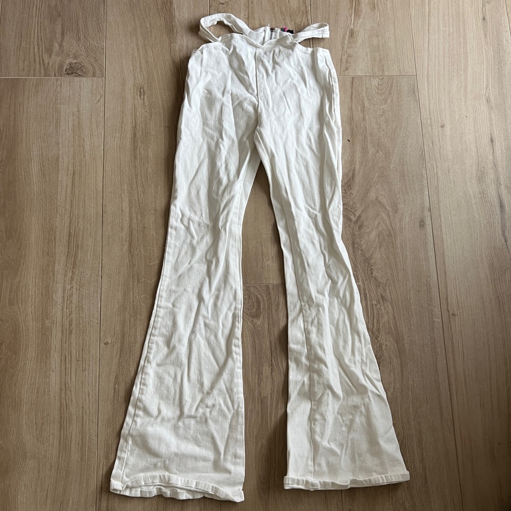 Edikted white cut out pants